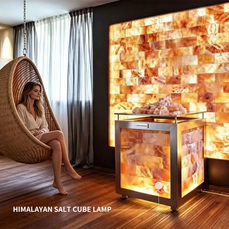 Spa Wellness Nature - Himalaya Pembe Tuz Küp Lambası Doğal