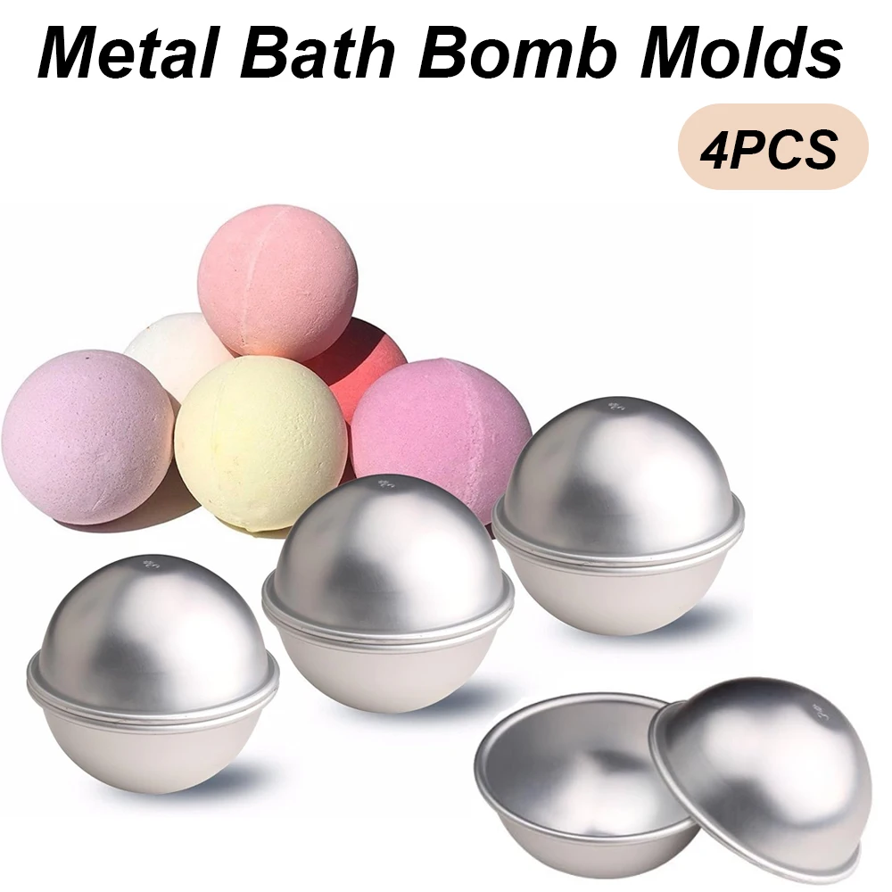 Bath Bomb Mold - 4 adet/set Yarım Daire Şeklinde Küre