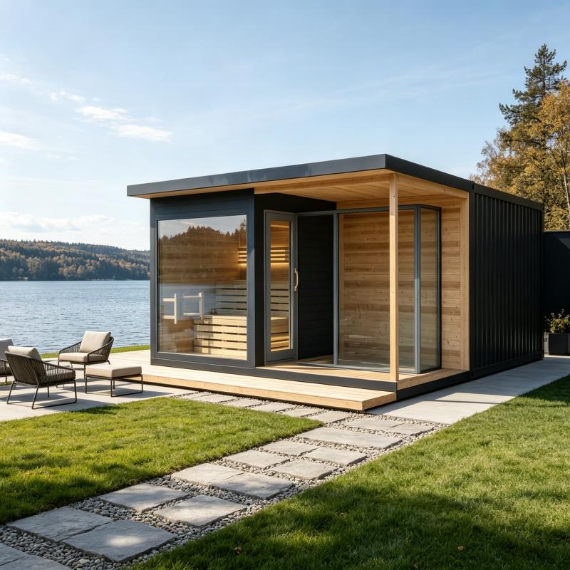 Lüks Ahşap Sauna Odası Özel Öl - Spa Wellness Luxury incelemesi ve fiyatı