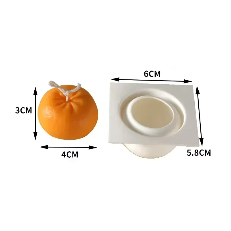 Yeni 3D Turuncu Silikon Mum Ka - Bath Bomb Mold incelemesi ve fiyatı