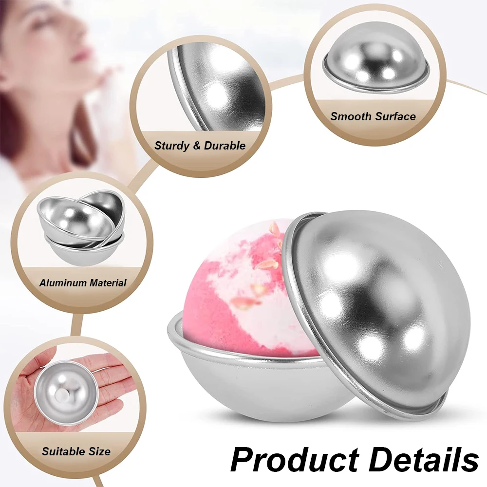 4 adet/set Yarım Daire Şeklind - Bath Bomb Mold incelemesi ve fiyatı